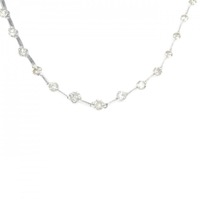 K18WG ダイヤモンド ネックレス 3.00CT