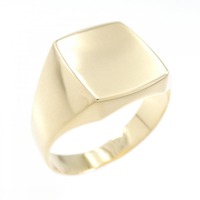 K18YG 印台 リング