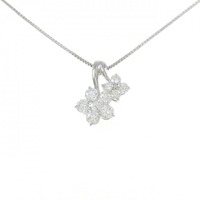 PT フラワー ダイヤモンド ネックレス 1.02CT