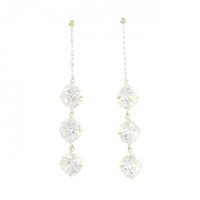 【新品】K10YG キュービック ピアス