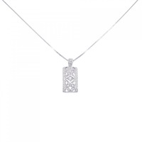 18KWG/K18WG ダイヤモンド ネックレス 0.36CT