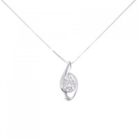 K18WG ダイヤモンド ネックレス 0.50CT