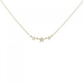 K18YG スター ダイヤモンド ネックレス 0.01CT