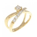 K18YG ダイヤモンド リング 0.192CT