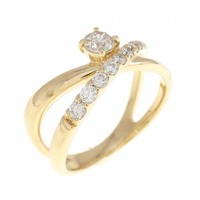 K18YG ダイヤモンド リング 0.192CT