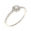 【リメイク】K18WG ダイヤモンド リング 0.30CT