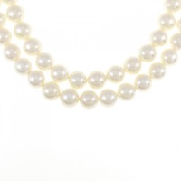 シルバークラスプ アコヤパール ネックレス 7-7.5mm