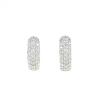 K14WG ダイヤモンド ピアス 0.30CT