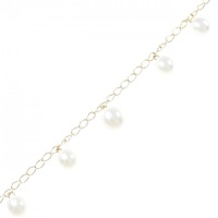 K18YG 淡水パール ブレスレット