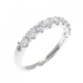 PT ハーフエタニティ ダイヤモンド リング 0.48CT