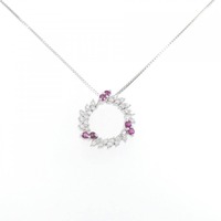 PT ルビー ネックレス 0.40CT