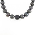 シルバークラスプ 黒蝶パール ネックレス 8.5-11mm