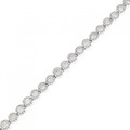 K18WG ダイヤモンド ブレスレット 1.50CT