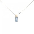 【リメイク】K18YG アクアマリン ネックレス 1.47CT