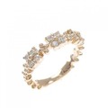 K18PG ダイヤモンド ピンキーリング 0.27CT