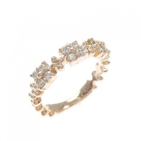 K18PG ダイヤモンド ピンキーリング 0.27CT