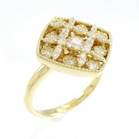 K18YG ダイヤモンド リング 0.52CT