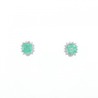 PT エメラルド ピアス 0.91CT