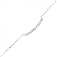 【新品】K18WG ダイヤモンド ブレスレット 0.05CT