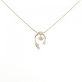 K18PG ダイヤモンド ネックレス 0.24CT