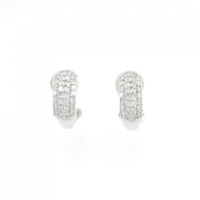 K18WG ダイヤモンド ピアス 1.00CT