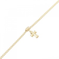 K18YG クロス ブレスレット
