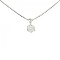 PT ソリティア ダイヤモンド ネックレス 0.306CT