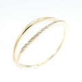 【新品】K10YG ダイヤモンド リング 0.06CT