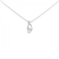 K18WG ダイヤモンド ネックレス 0.09CT