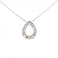 K18WG ダイヤモンド ネックレス 0.31CT