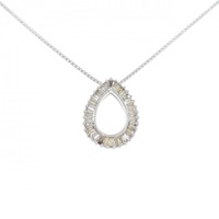 K18WG ダイヤモンド ネックレス 0.31CT