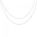 K18WG ダイヤモンド ネックレス 1.00CT