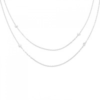 K18WG ダイヤモンド ネックレス 1.00CT