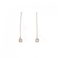 K18PG ダイヤモンド ピアス 0.06CT
