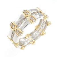 PT/K18YG フルエタニティ ダイヤモンド リング 1.05CT