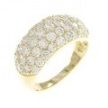 K18YG パヴェ ダイヤモンド リング 2.00CT