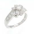 PT フラワー ダイヤモンド リング 0.60CT
