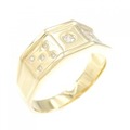 【新品】K18YG ダイヤモンド リング 0.11CT