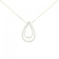 K18YG/PT ダイヤモンド ネックレス 1.50CT