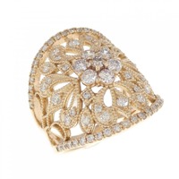 K18PG ダイヤモンド リング 1.00CT