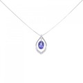 K18WG タンザナイト ネックレス 1.03CT