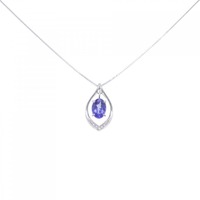 K18WG タンザナイト ネックレス 1.03CT
