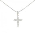 PT クロス ダイヤモンド ネックレス 0.30CT