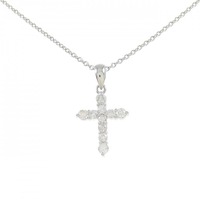 PT クロス ダイヤモンド ネックレス 0.30CT