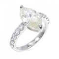 【リメイク】PT ダイヤモンド リング 2.300CT VLY I1 マーキスカット