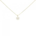 K18YG ソリティア ダイヤモンド ネックレス 0.20CT