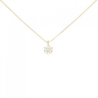 K18YG ソリティア ダイヤモンド ネックレス 0.20CT