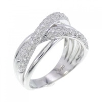 750WG ダイヤモンド リング 0.70CT