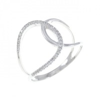 K18WG ダイヤモンド リング 0.15CT