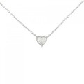 PT ハート ダイヤモンド ネックレス 0.248CT